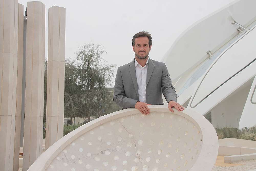 García Ruano, en UAE Peace Memorial, monumento de alto contenido emocional para el pueblo emiratí y una de los emblemáticos proyectos llevados a cabo por Icaria Atelier en Expo 2020 Dubai. (EL CORREO