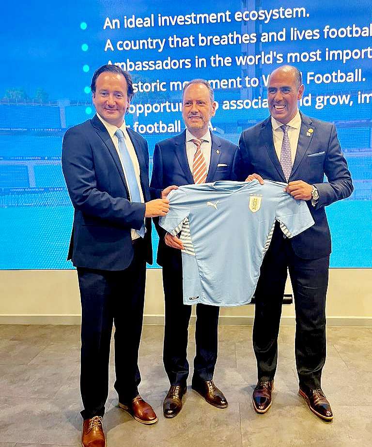 La camiseta de la Selección de Uruguay fue la gran protagonista. (Cedida)