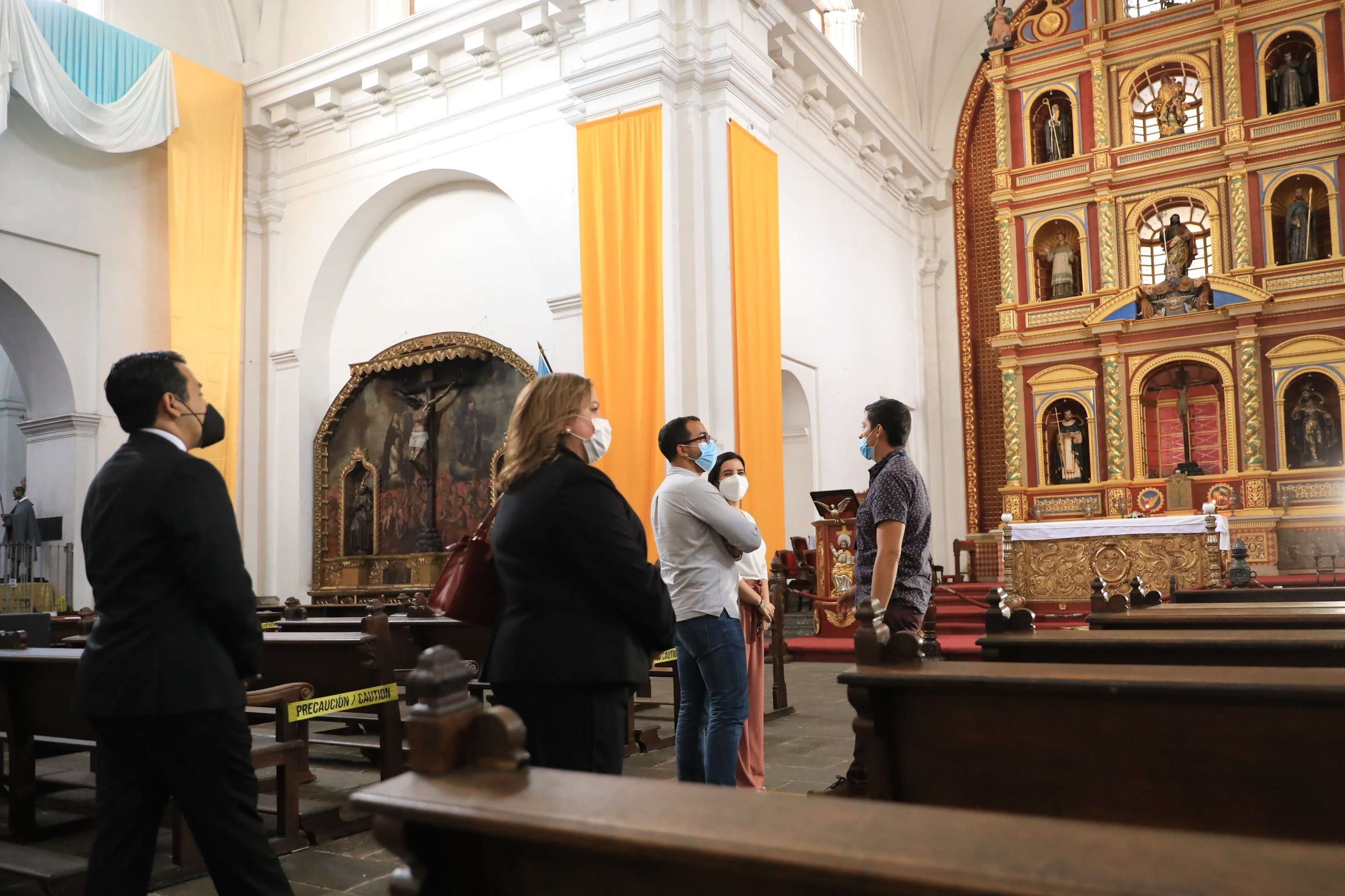 El jeque de Sharjah Fahim Bin Sultan bin Khalid Al Qasimi, durante su visita a Antigua Guatemala.(Ministerio de Relaciones Exteriores de la República de Guatemala)