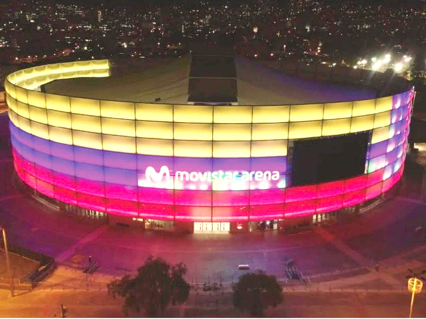 El coliseo cubierto El Campín en Bogotá, hoy conocido como Movistar Arena. (Fuente externa)
