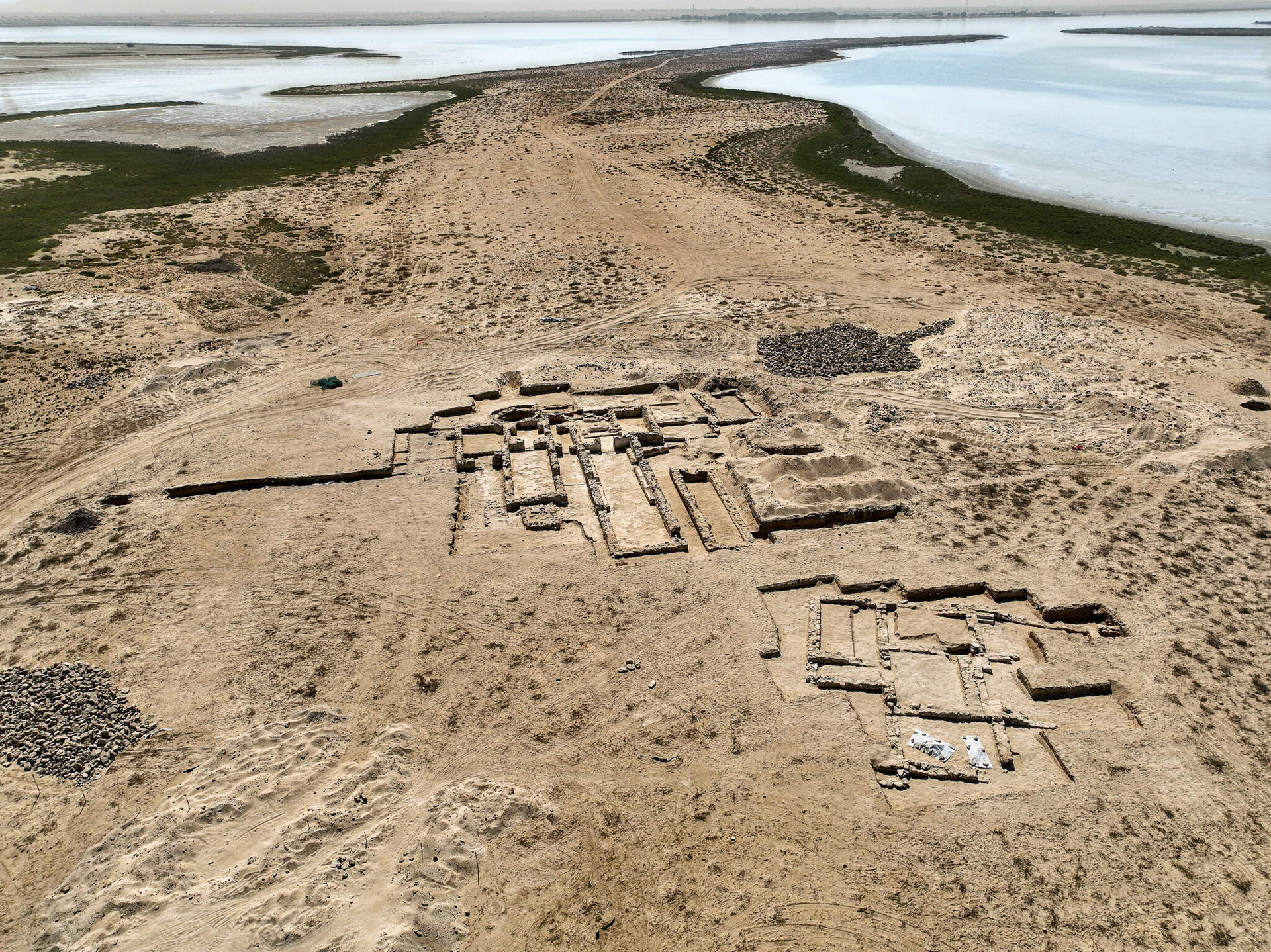 Vista aérea del antiguo asentamiento. (WAM)