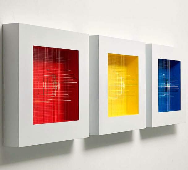 'Esferificación de la línea en rojo, amarillo y azul', de Pablo Armesto.