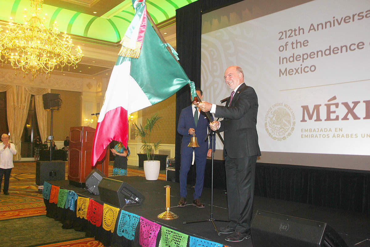 La celebración del Día Nacional de México 2022 en Emiratos Árabes contó con un amplio respaldo tanto de autoridades como de residentes mexicanos. (EL CORREO)