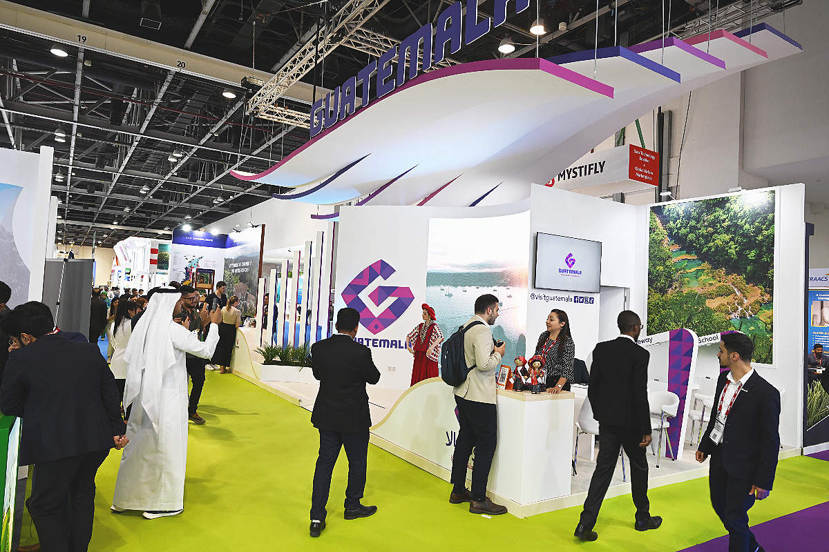 Stand de Guatemala en Arabian Travel Market 2023. (WAM)