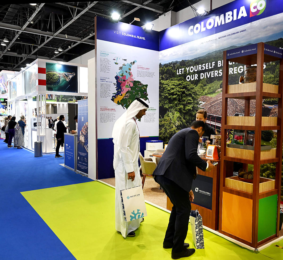 Stand de Colombia en Arabian Travel Market 2023. (WAM)