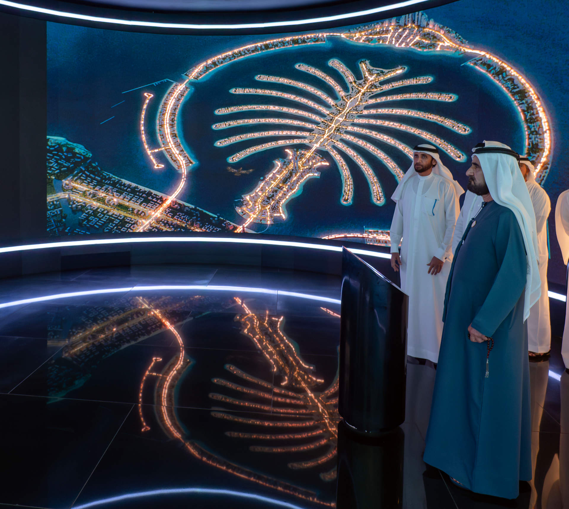 Presentación de La Palmera Jebel Ali. (WAM)
