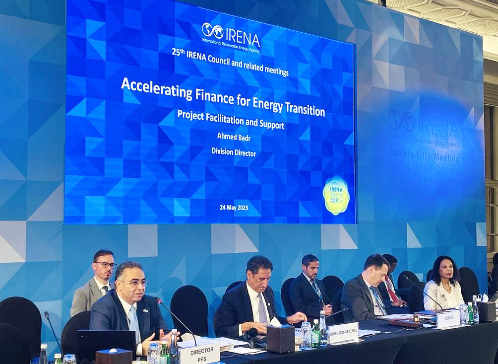 Presidencia del 25 Consejo de IRENA. (Cedida)