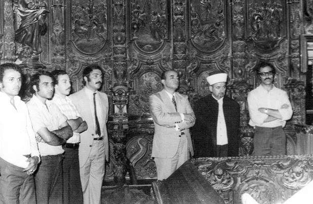 Congreso Islamo-Cristiano celebrado en la Mezquita de Córdoba en septiembre de 1974. Abdo Tounsi es el tercero por la derecha