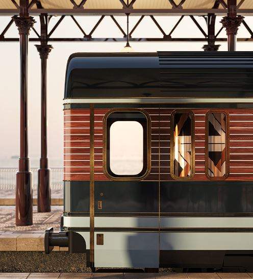 Vagón en tren de lujo de la empresa Arsenale.