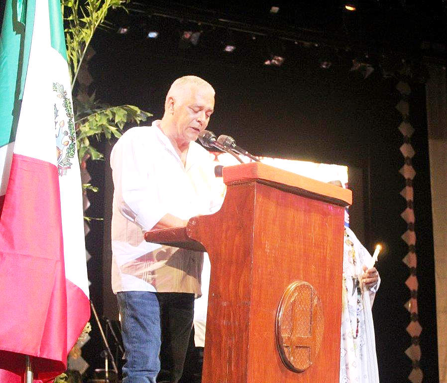 Intervención de Orlando Jesús, director de la Casa del Caribe. (Sergio Martínez Martínez)