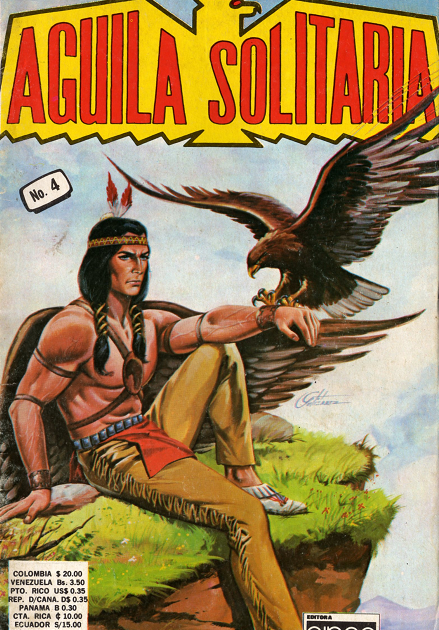 Portada de un ejemplar de Aguila Solitaria.