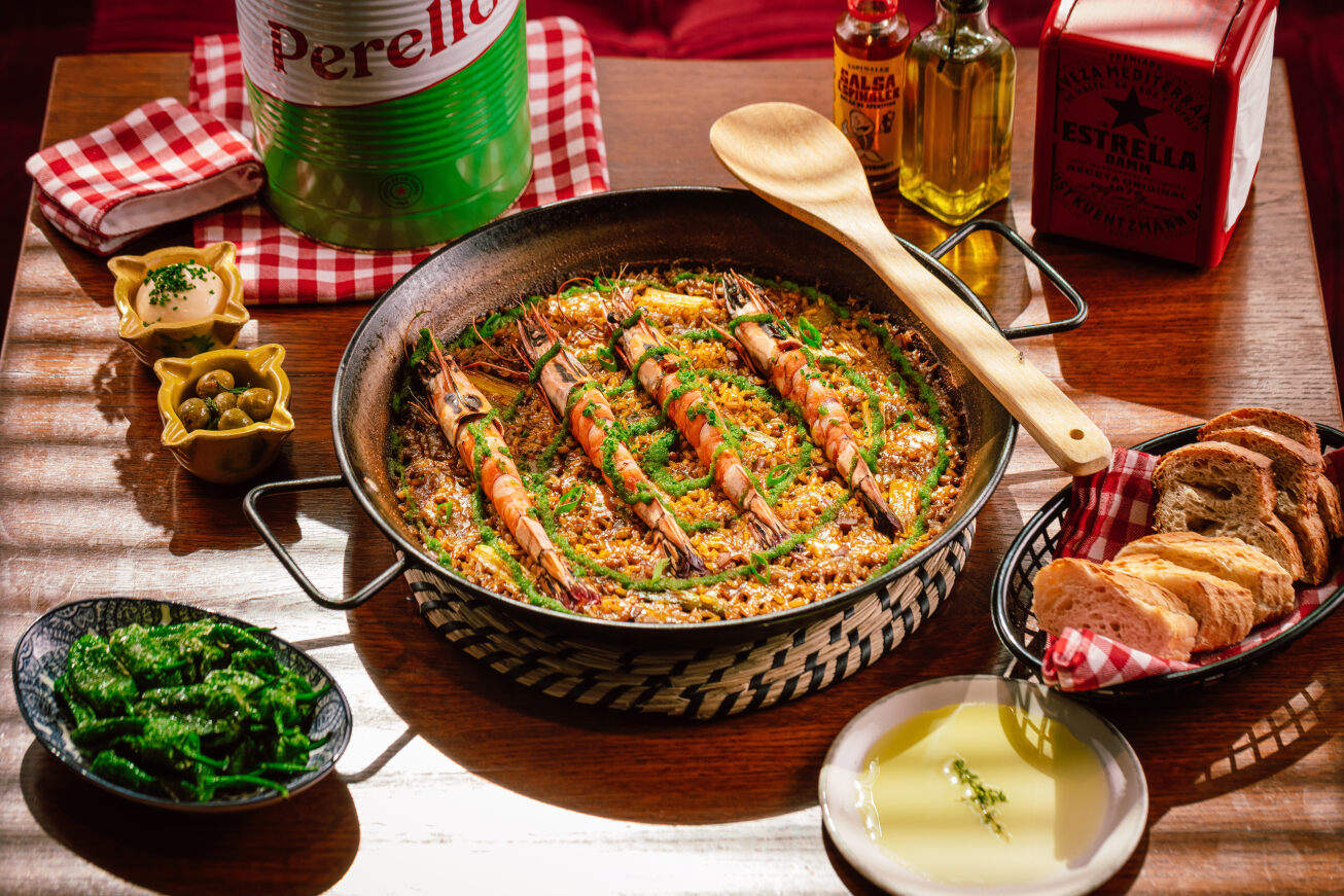 Exquisito plato de paella en Lola Taberna. (Cedida)