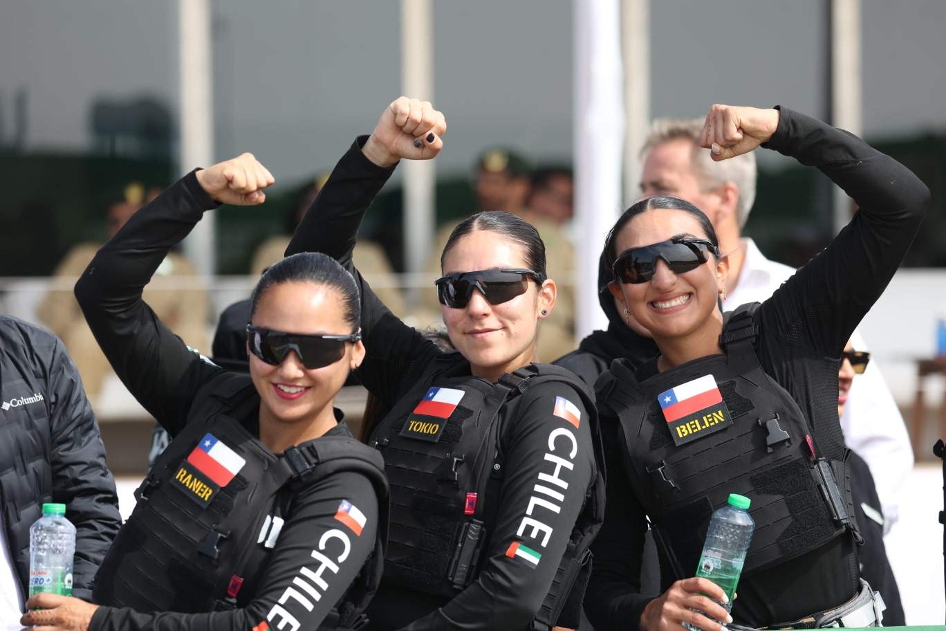 Componentes del equipo chileno en Dubai. (Dubai Media Office)