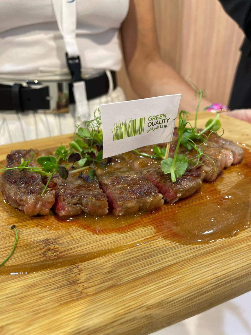 Carne uruguaya degustada en Dubai. (Cedida)