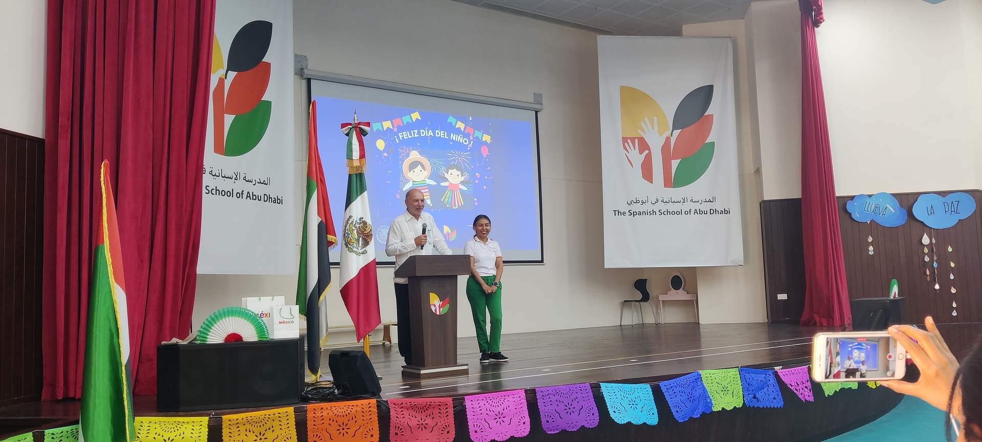 El embajador de México durante su discurso. (EL CORREO)