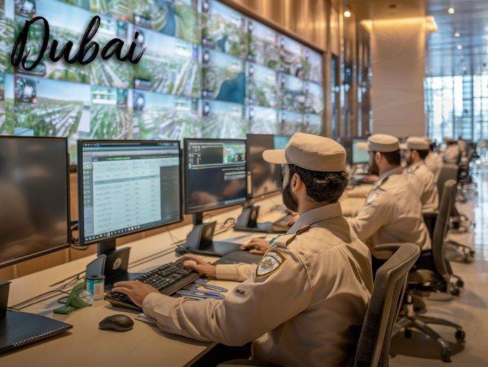 Centro de Control de la Policía de Dubai. (X)