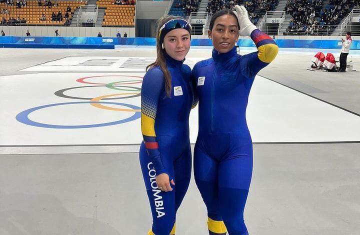 las patinadoras Isabella Caicedo e Isabella Vargas compitieron en los Juegos Olímpicos de la Juventud en Gangwon en Corea del Sur. (Fuente externa)