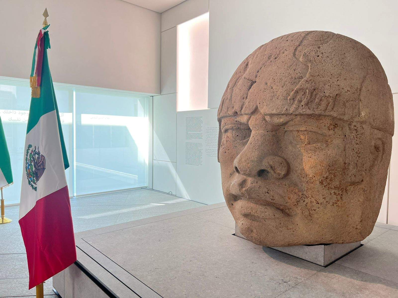 Cabeza Colosal No. 5 - Cultura Olmeca en el Louvre Abu Dhabi. (EL CORREO)