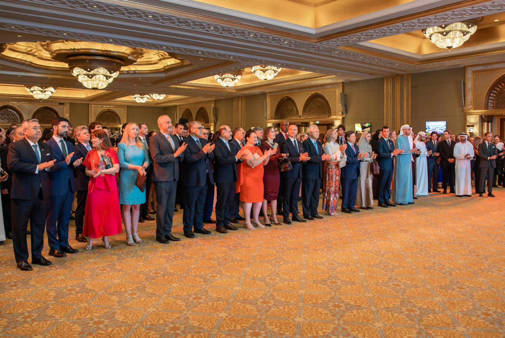 Asistentes a la celebración del Día de España en Abu Dhabi 2024. (Cedida)