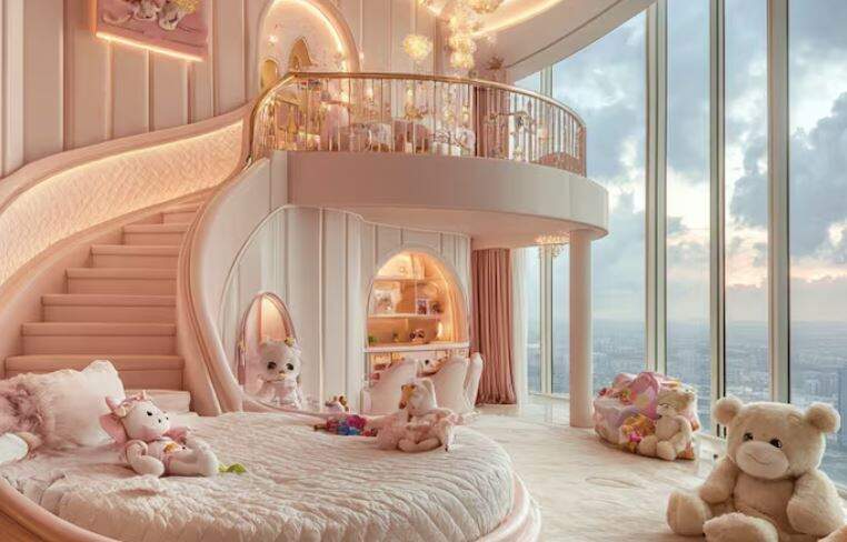 Una imagen de habitación infantil del súper apartamento. (Fuente externa)