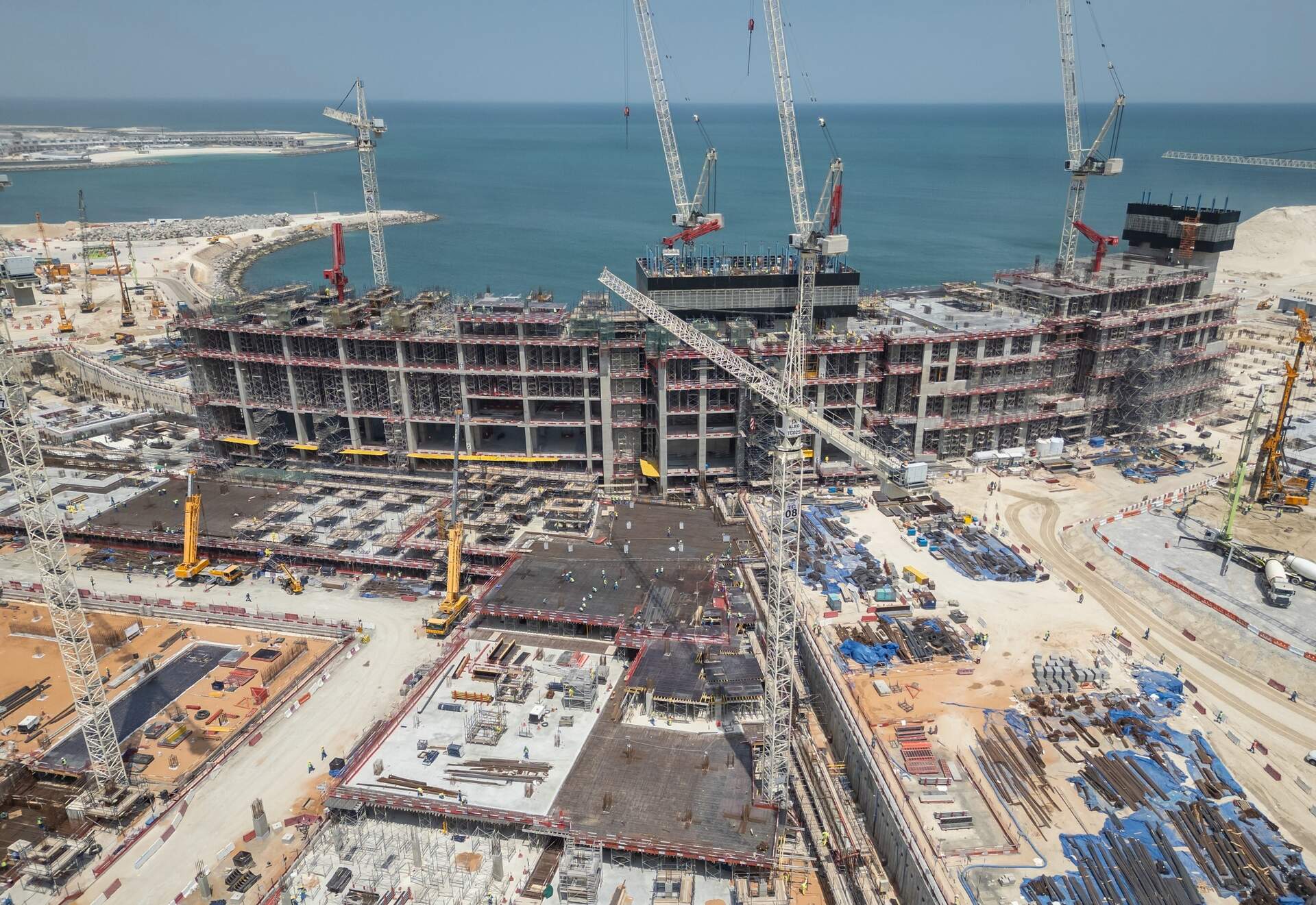 Una imagen de mayo de este año de la construcción del resort. (Wynn Resorts)
