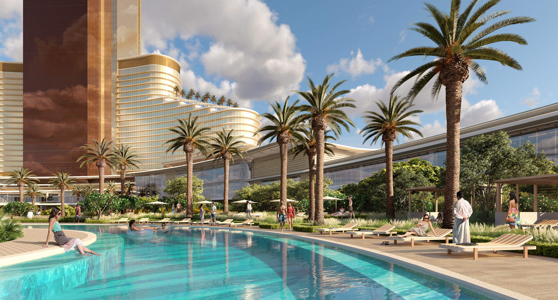 Una de las piscinas del complejo. (Wynn Resorts)