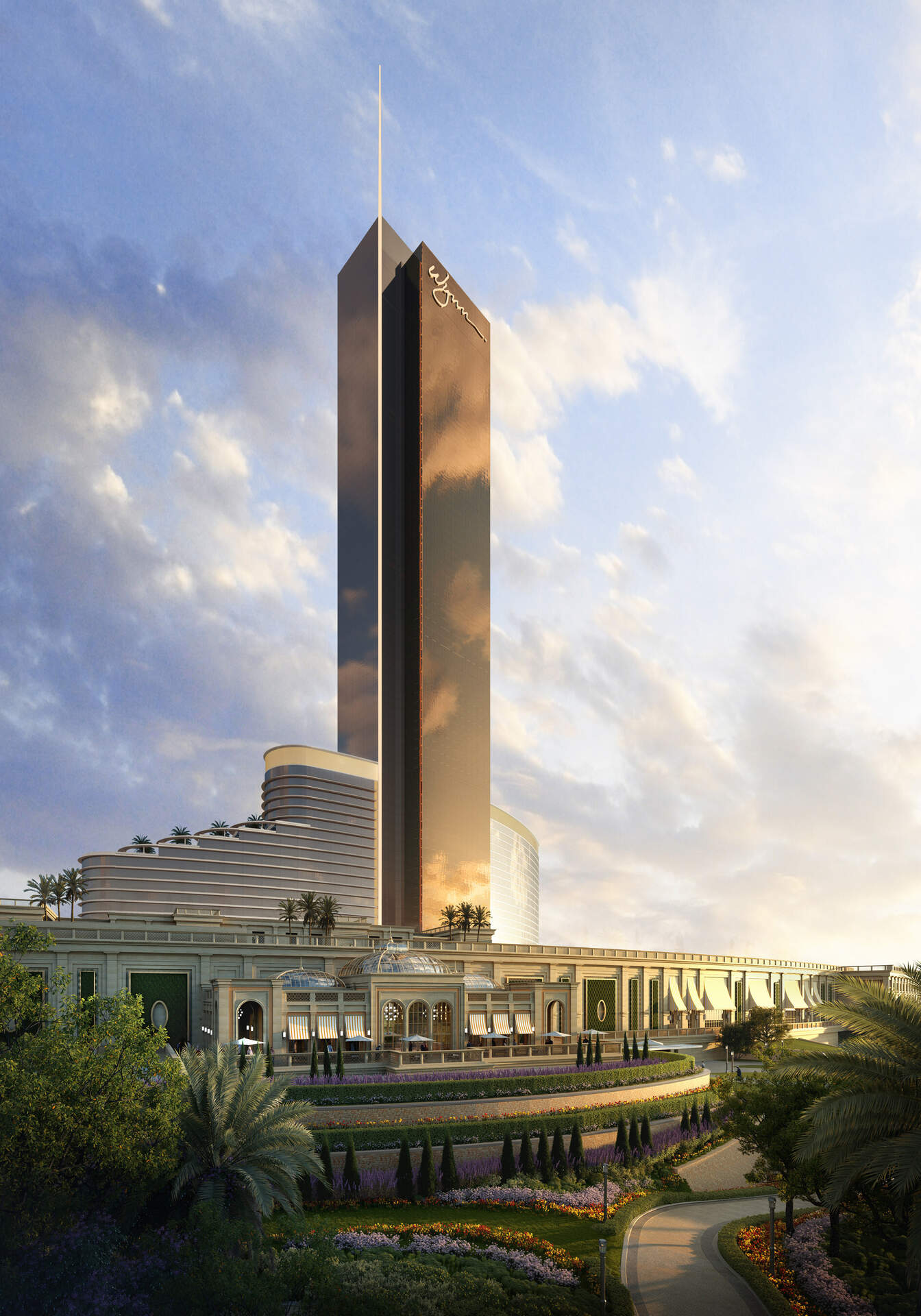 La altura total de la torre será de más de 300 metros. (Wynn Resorts)