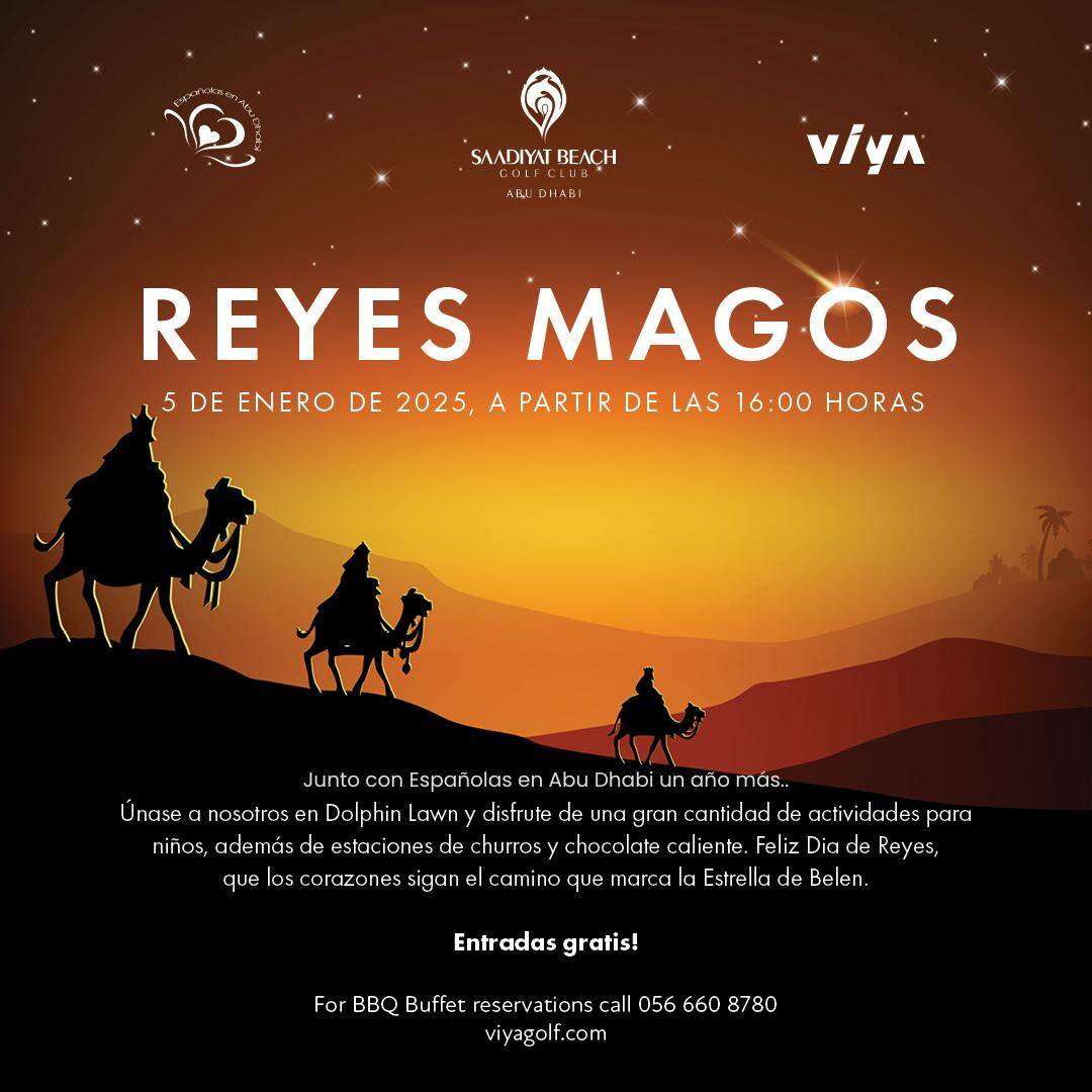 Los Reyes Magos en Abu Dhabi. (Cedida)