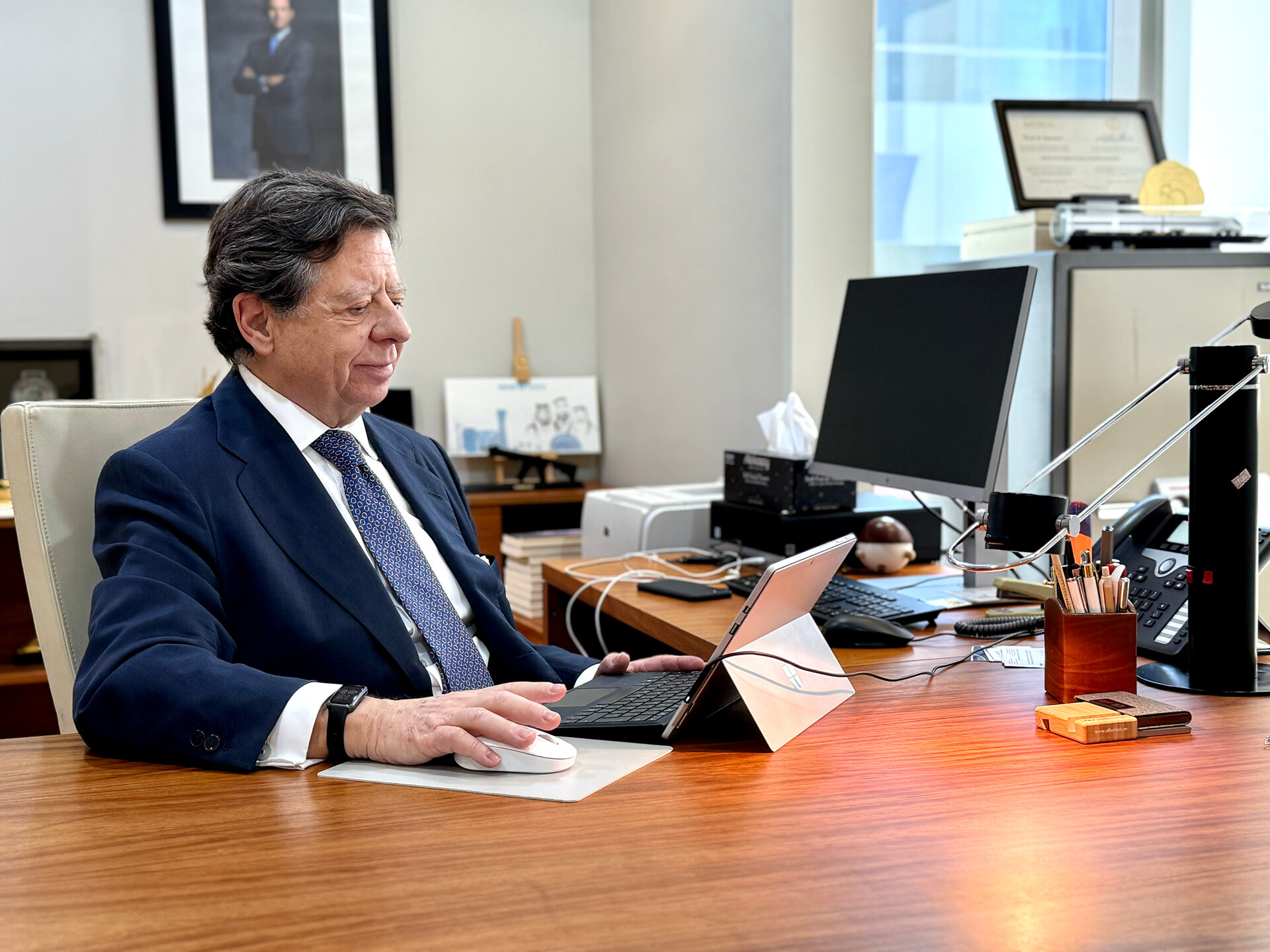 El embajador de España en EAU en entrevista con El Correo del Golfo. (EL CORREO)