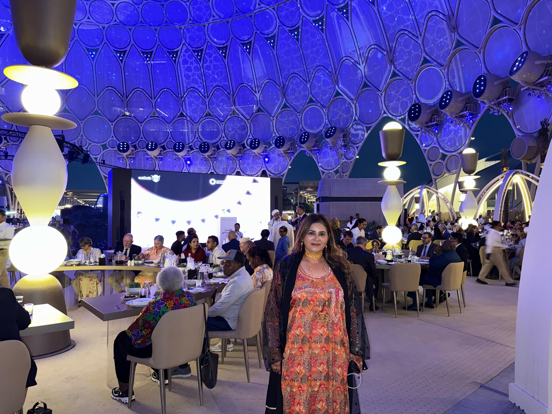 Brigita García durante el iftar Expo City Dubai 2025. (EL CORREO)