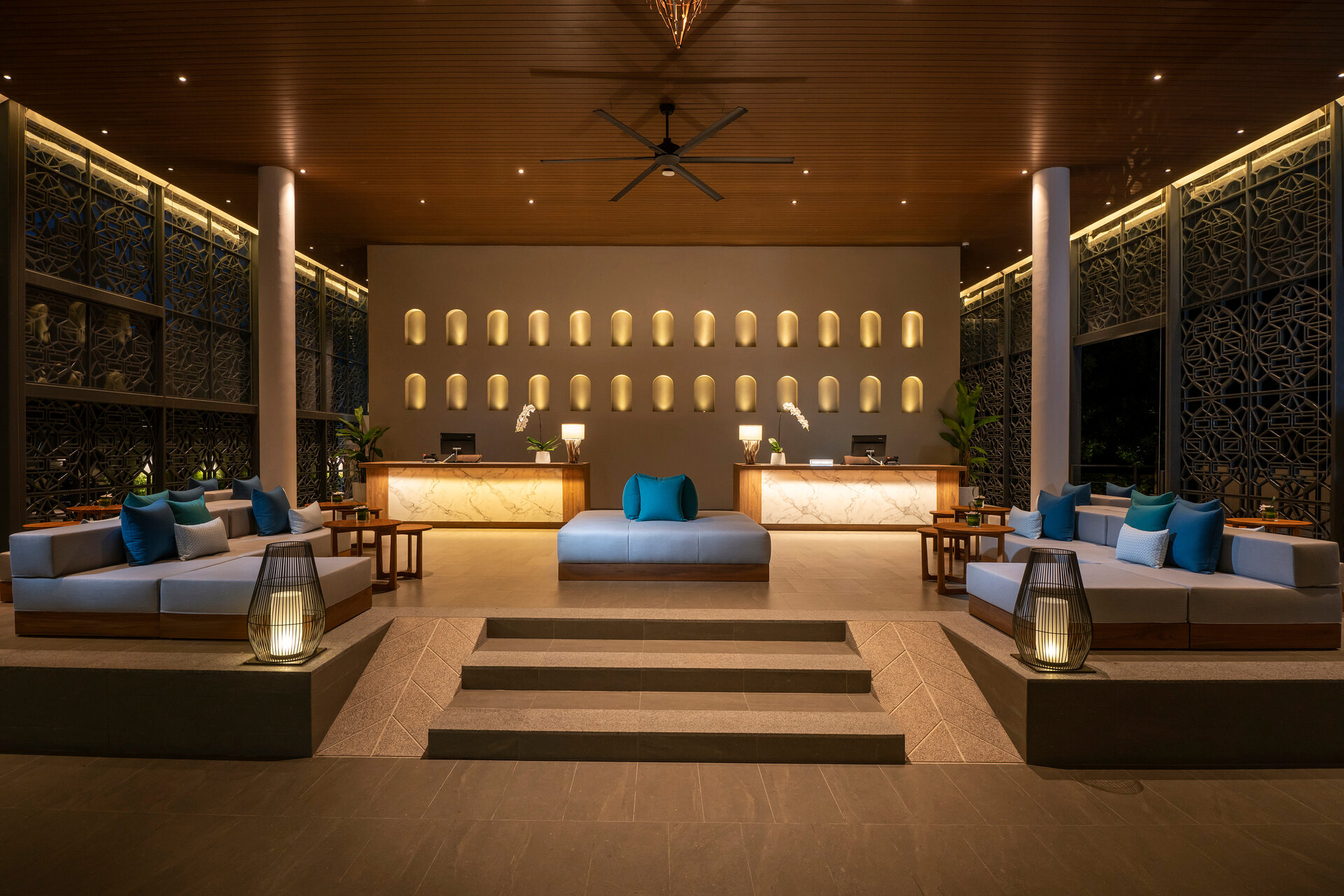 Recepción de Meliá Phuket Mai Khao, Tailandia