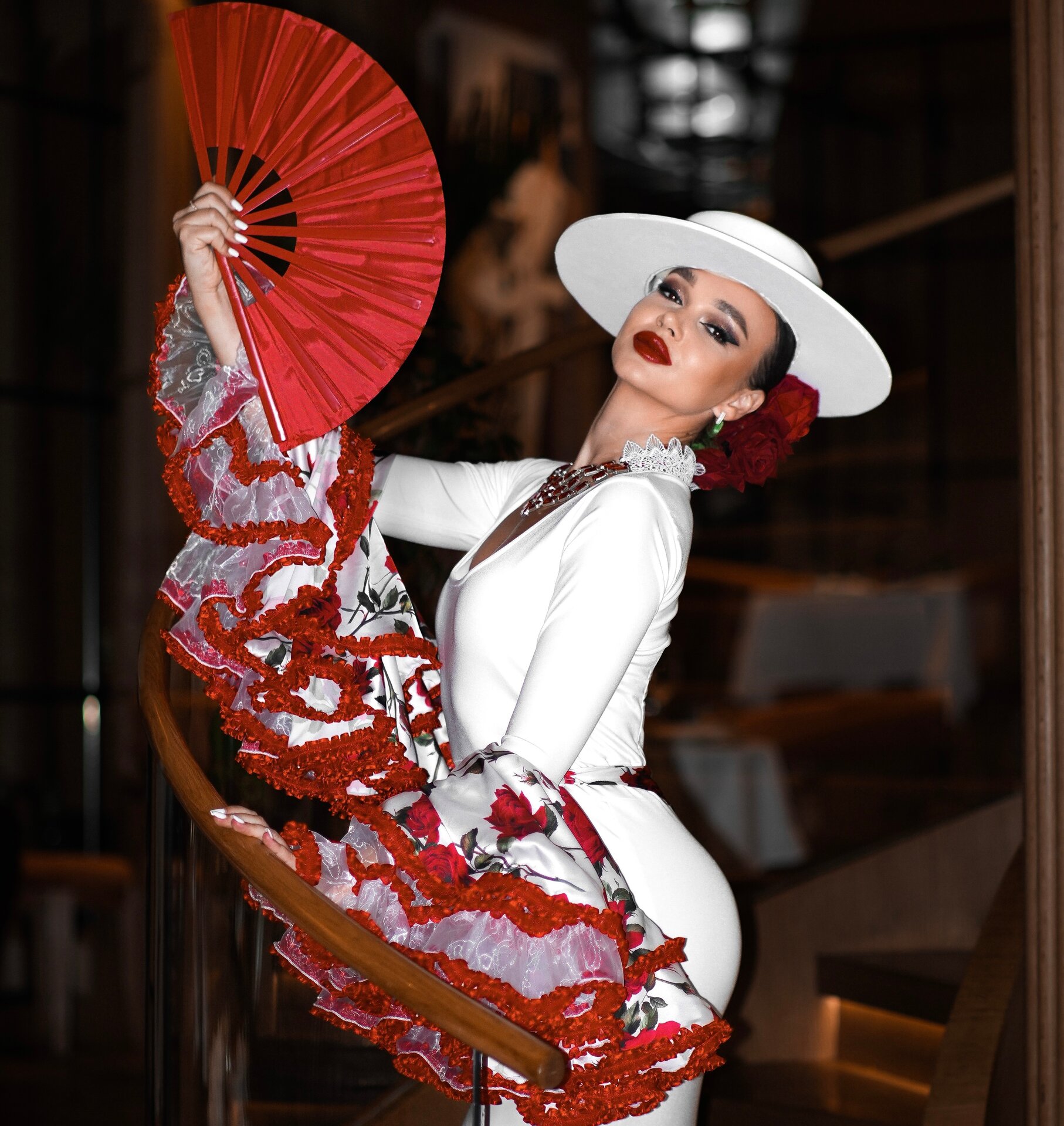 Bailaora de flamenco en escena. (Cedida)