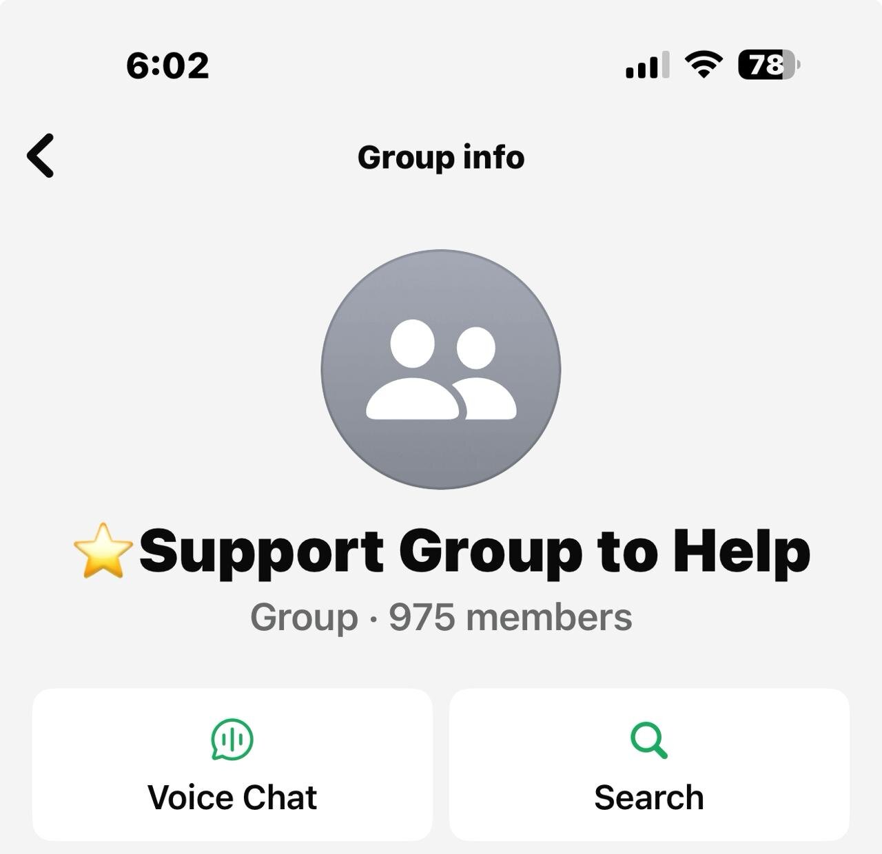 Grupo de ayuda por WhatsApp para los afectados.