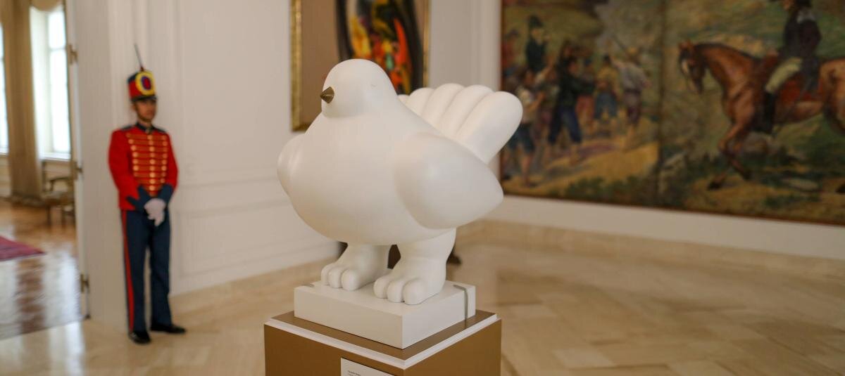 'Paloma de la paz' de Fernando Botero. (Fuente externa)