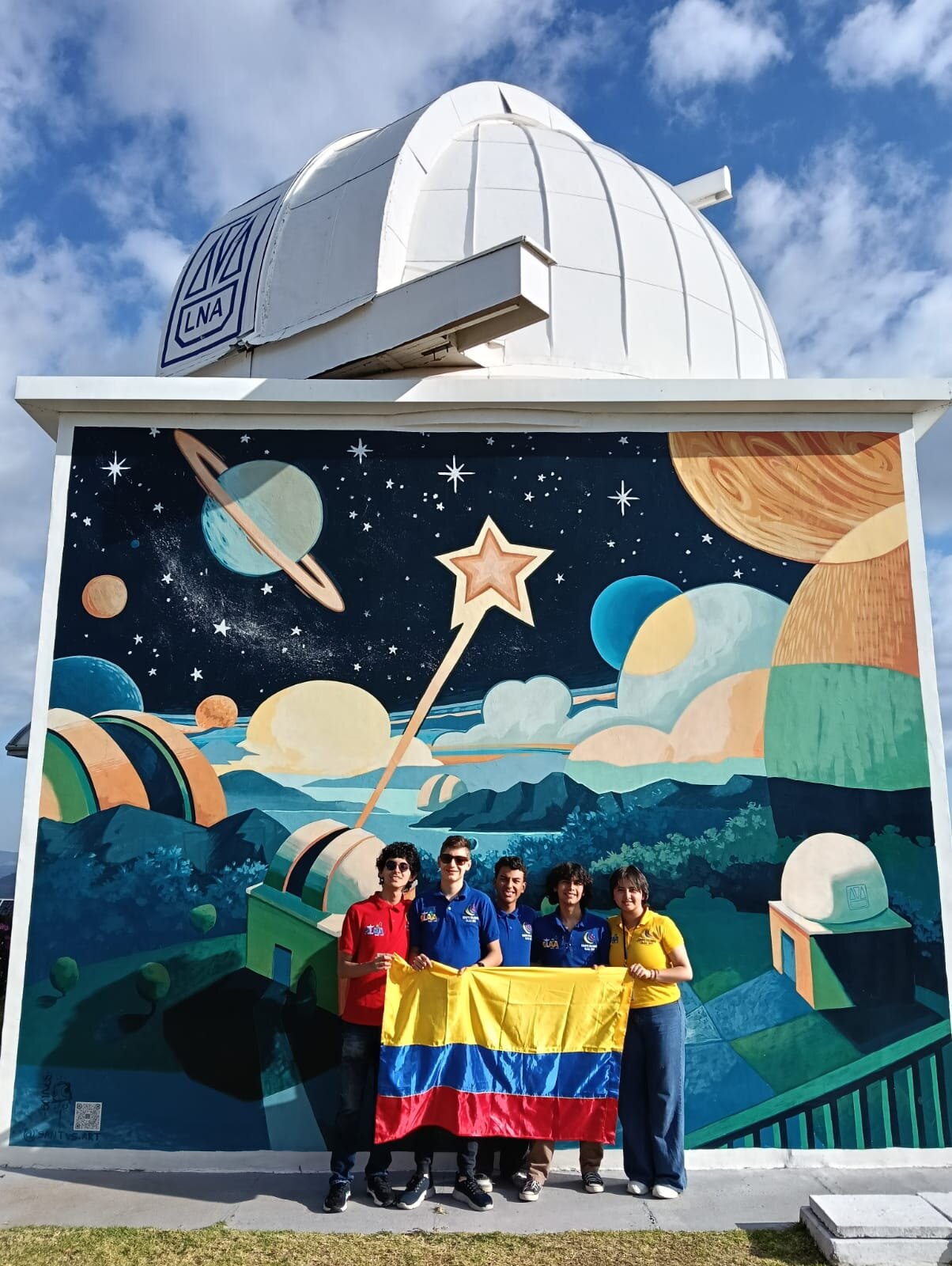 Los medallistas colombianos en las Olimpiadas Latinoamericanas de Astronomía y Astrofísica, celebradas en Brasil, han podido participar en esta competencia de primer nivel gracias al sacrificio de familiares y allegados. (Cedida)