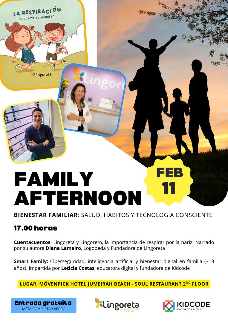 Family Afternoon_Evento gratuito salud y bienestar digital para familias_Diana Lameiro y Leticia Costas