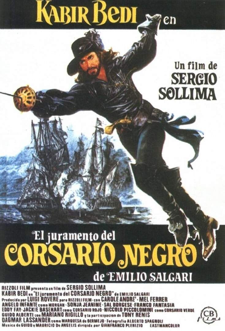 Cartel de 'El juramento del Corsario Negro'.