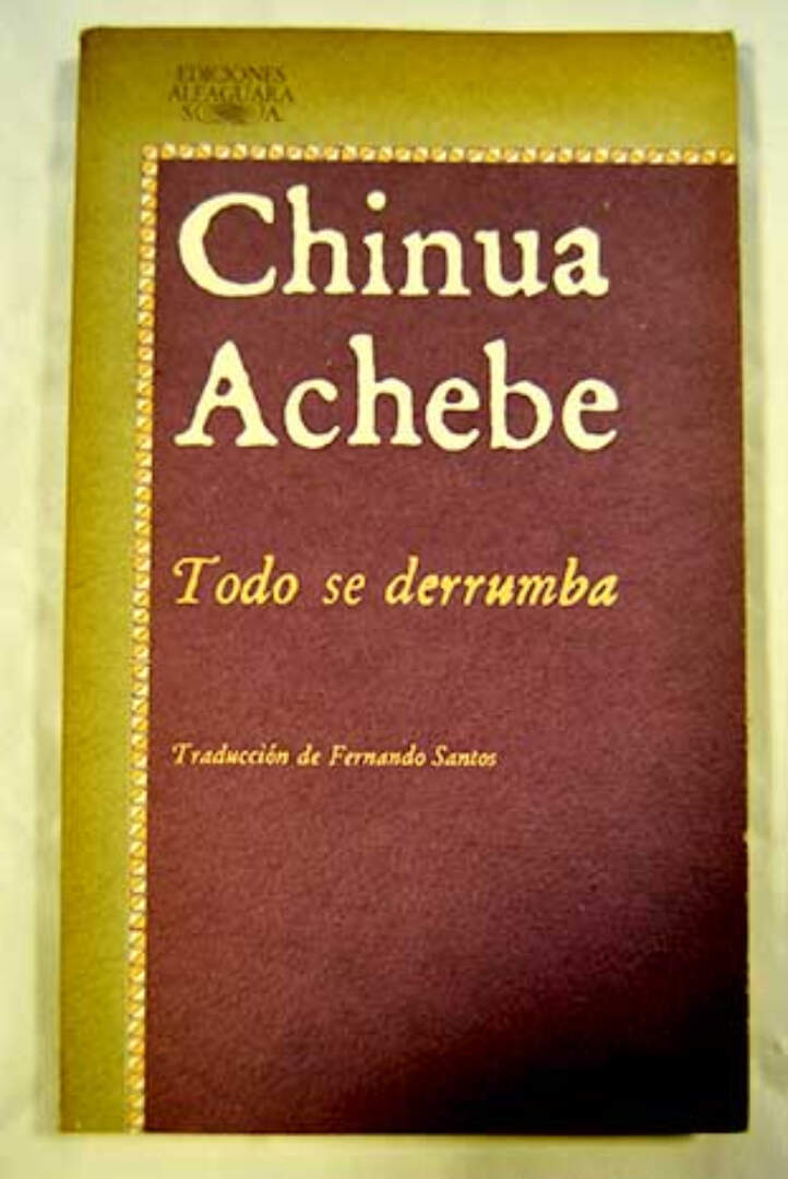 Cubierta de la novela 'Todo se derrumba' .
