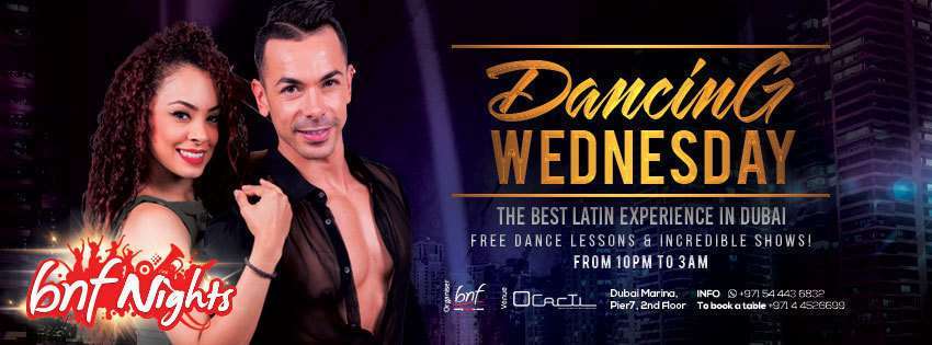 Flyer Dancing Wednesday.