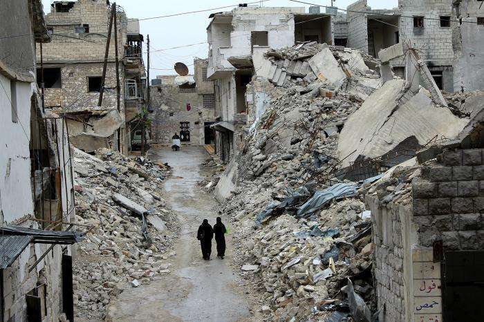 Imagen de Alepo devastada por la guerra. (eacnur.org)