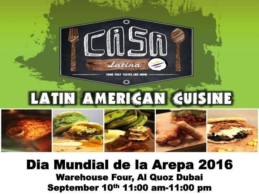 Flyer del evento del 'Día mundial de la arepa'.