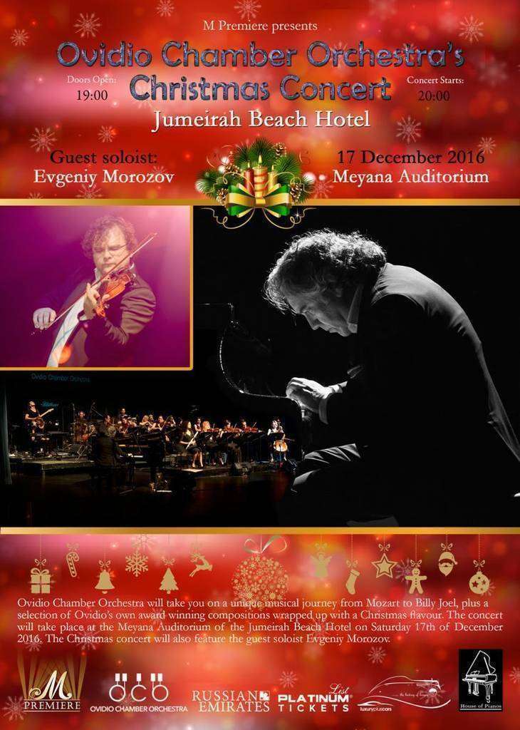 Flyer concierto de Navidad de la Ovidio Orquesta