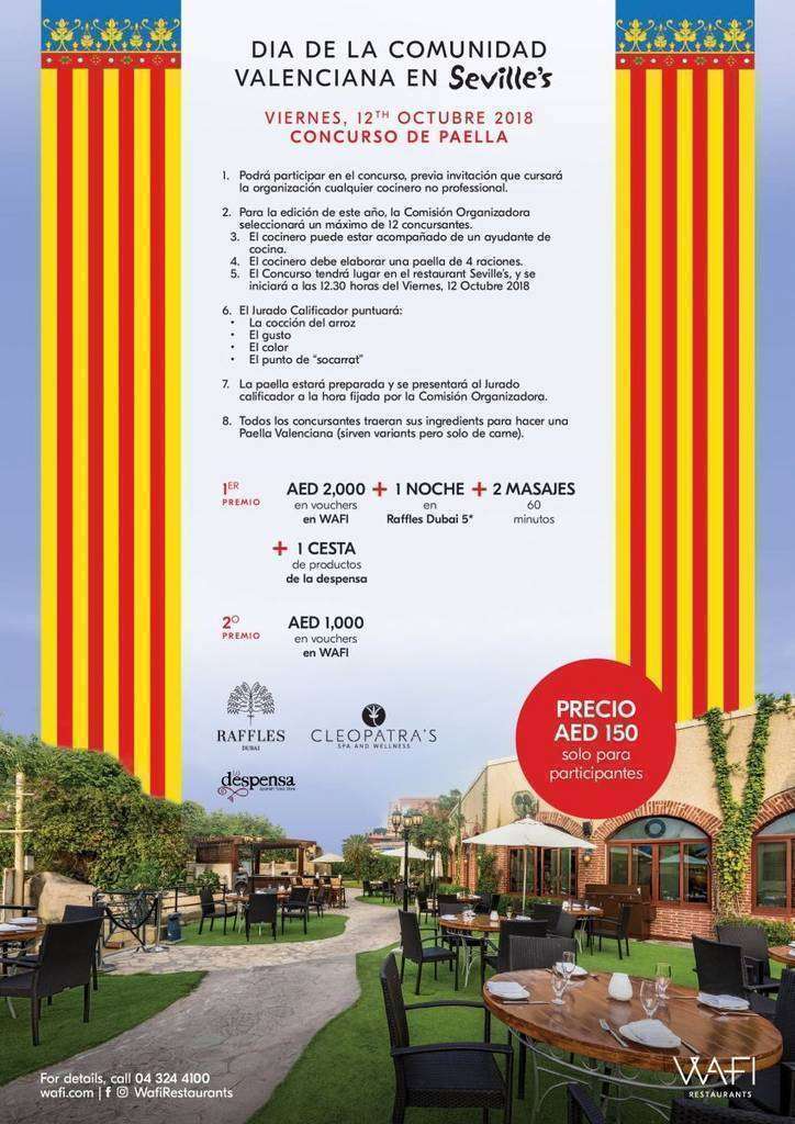 Flyer Seville's Concurso de Paellas 2018