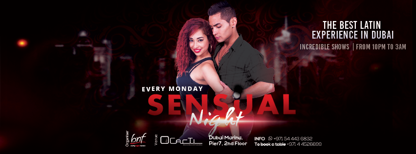 Flyer Sensual Night de bnf.