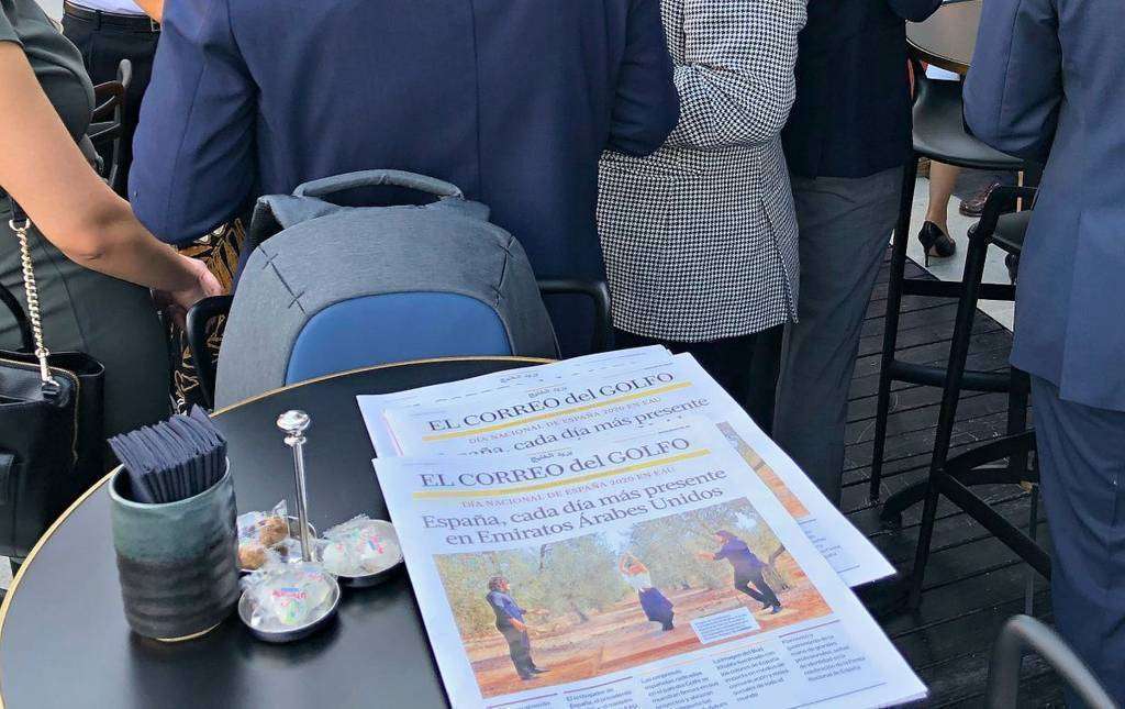 La edición impresa de EL CORREO DEL GOLFO dedicada al Día de España 2020 en Emiratos Árabes tampoco faltó a la cita. (EL CORREO)