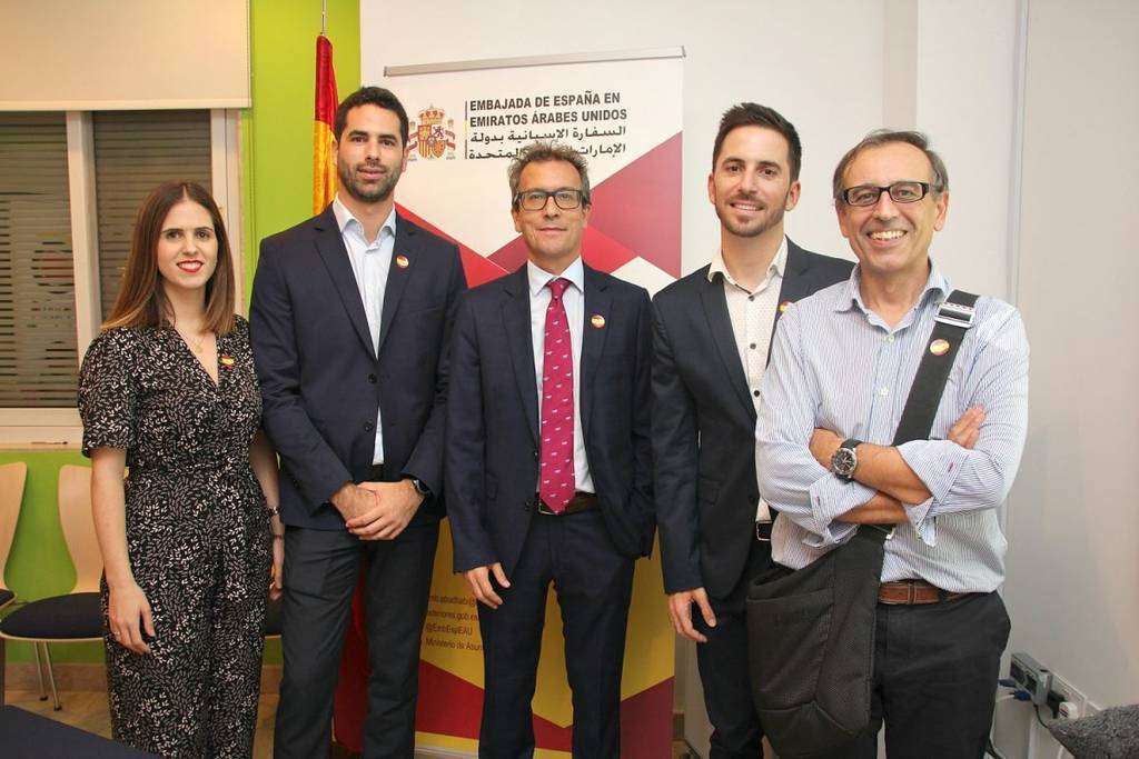 De izquierda a derecha, Esther Galán, Alberto Fernández, Antonio Álvarez, Jaime Iglesias y Carlos Pérez. (EL CORREO)