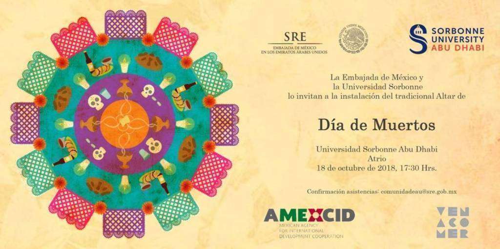 Fluer Altar de Muertos México en la Sorbona