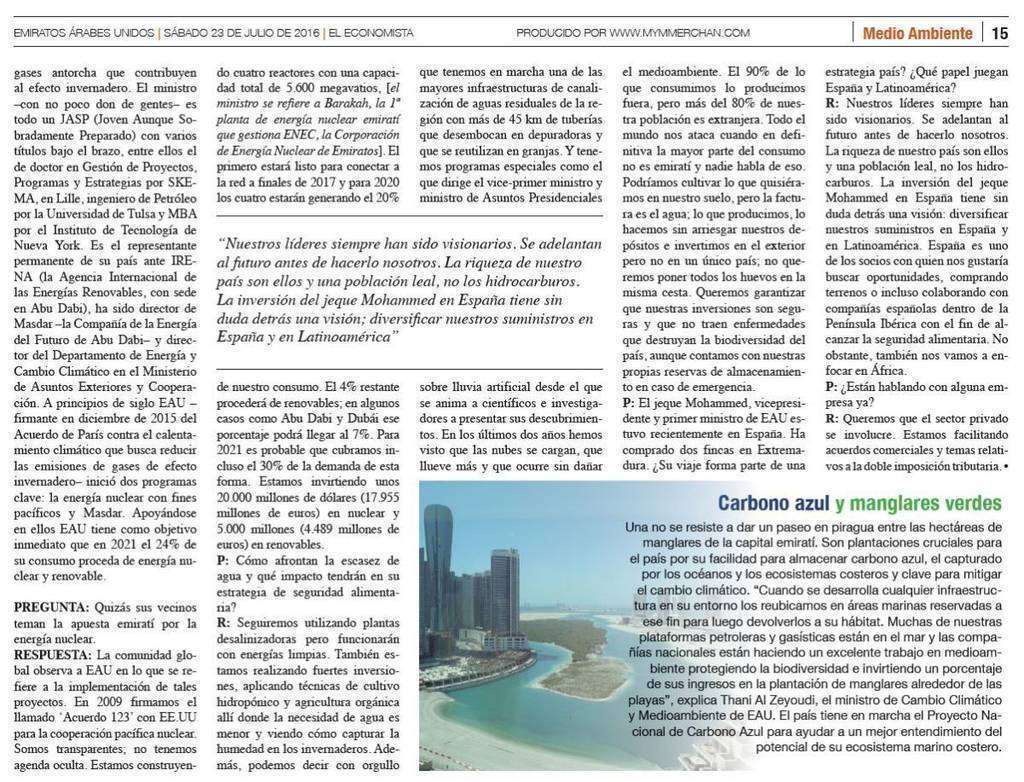 Entrevista Al Zeyoudi