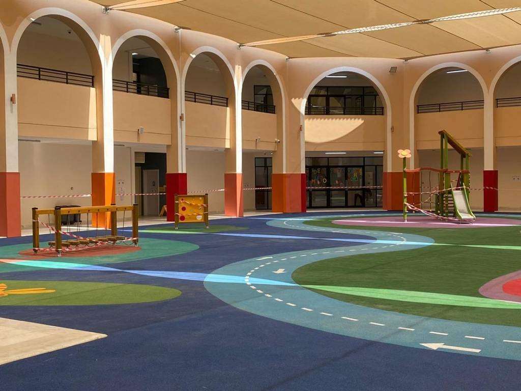 El estilo andaluz preside las excelentes dependencias de The Spanish School of Abu Dhabi. (Cedida)