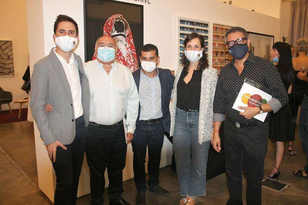 De izquierda a derecha, Jaime Iglesias, Francisco Alonso, Fernando López, Carmen de Antonio y José Toledo, durante la inauguración de la muestra. (EL CORREO De izquierda a derecha, Jaime Iglesias, Francisco Alonso, Fernando López, Carmen de Antonio y José Toledo, durante la inauguración de la muestra. (EL CORREO)